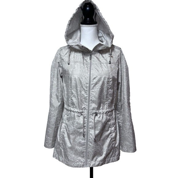Susan Graver Women’s sz XS Oversized Zip Jacket Coat Windbreaker Packable - Picture 1 of 9